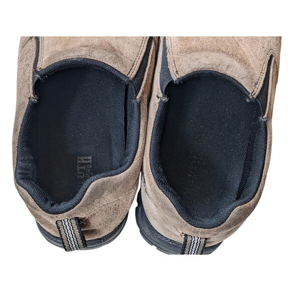 Duluth Trading Slip On Shoes Men 11M Suede Work Hiking Rugged Slip Resist Mocs - Picture 10 of 14